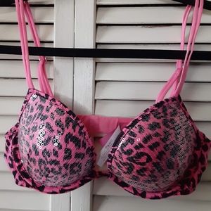 Victoria Secret Cheetah Print Bra 34B